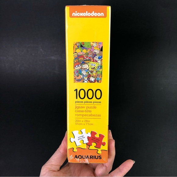 NIB Nickelodeon 1000 pieces Cast Jigsaw Puzzles Aquarius Easy Framing Format - Picture 6 of 6